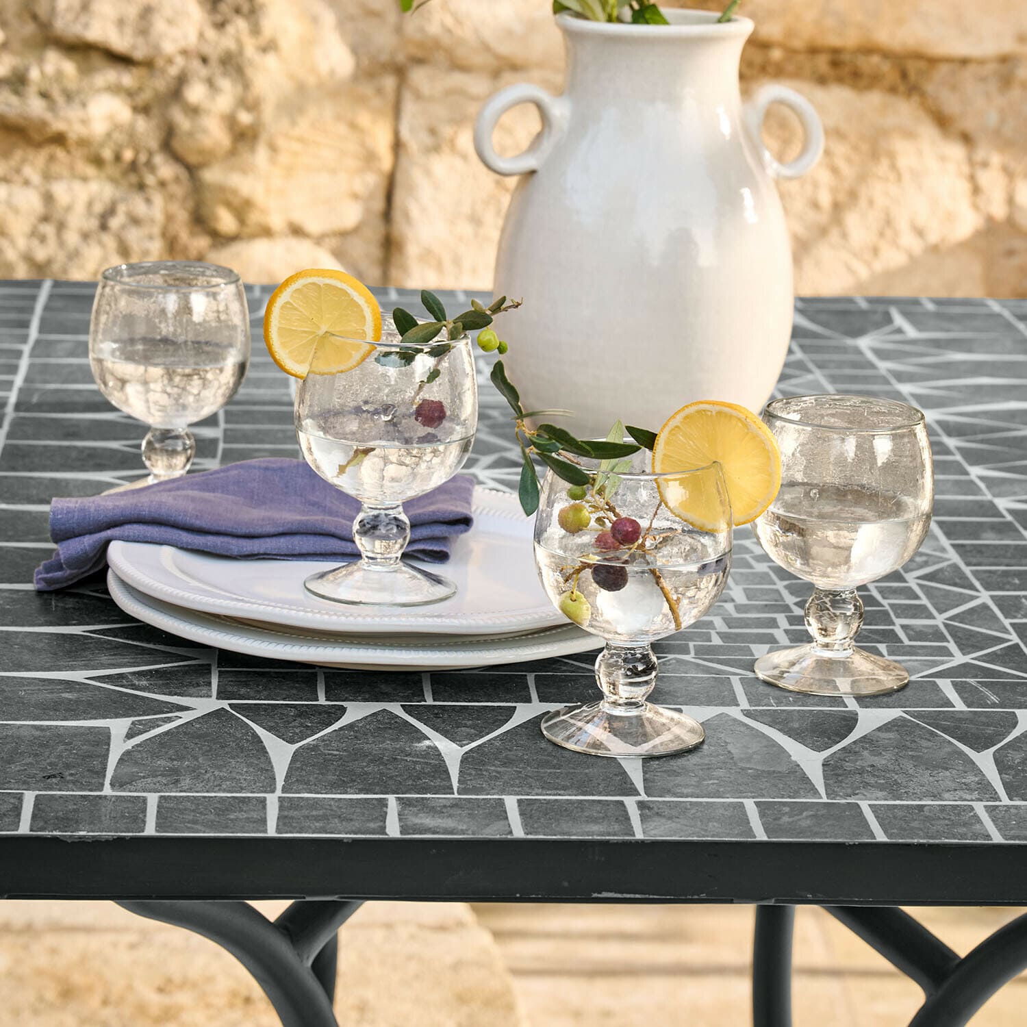 Glas set van 4 Vinoros