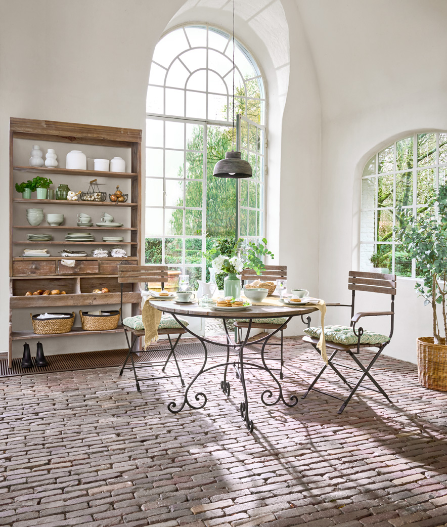 Bistrohoekje in landelijke stijl