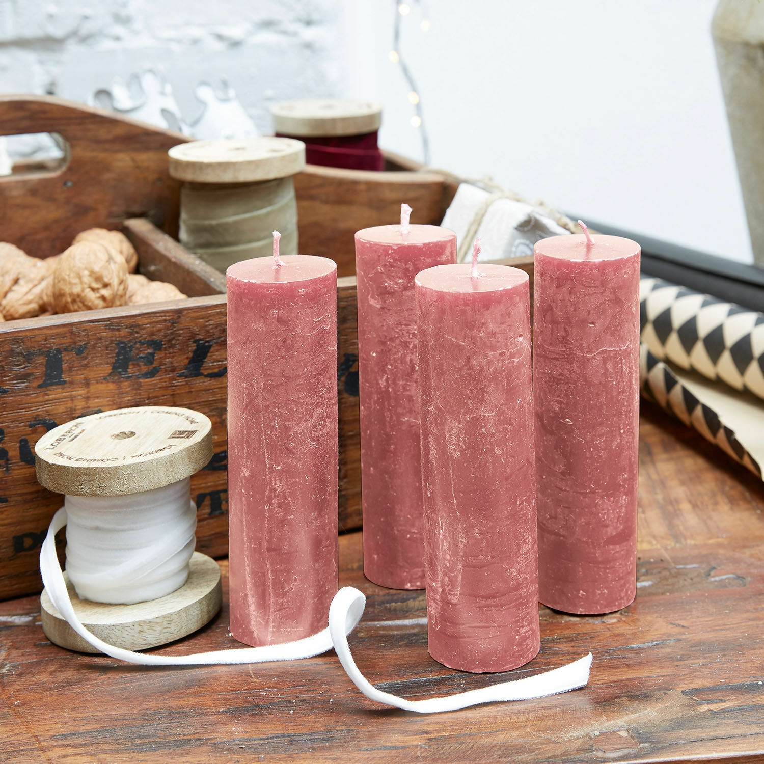 Kaars set van 4 Muriel