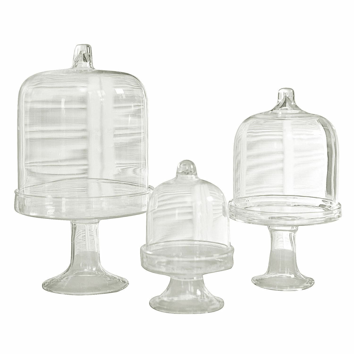 Glazen stolp set van 3 Allegheny