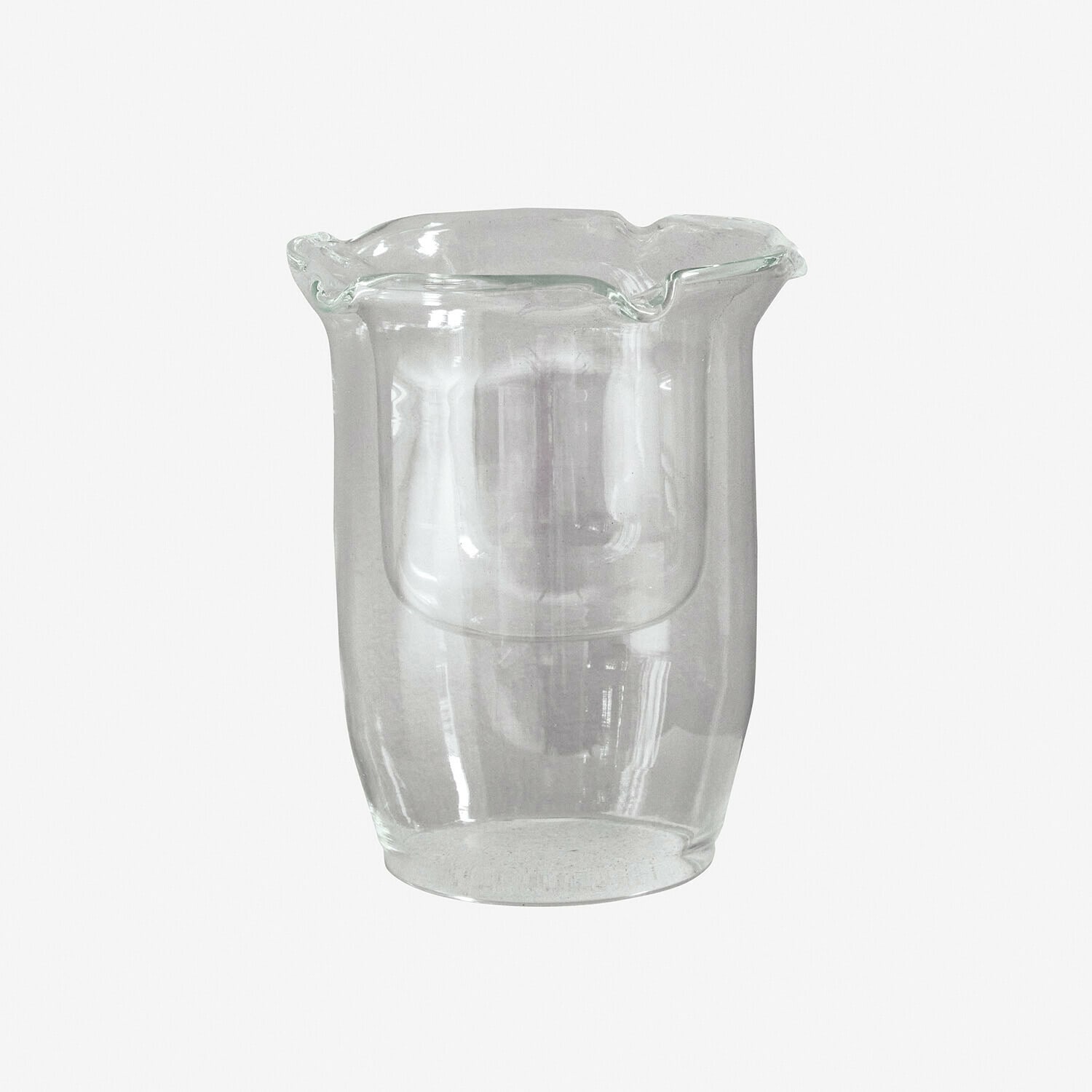 Windlicht Bellevoire Transparante glazen vaas met onregelmatige rand, interieurdecoratie, helder glas