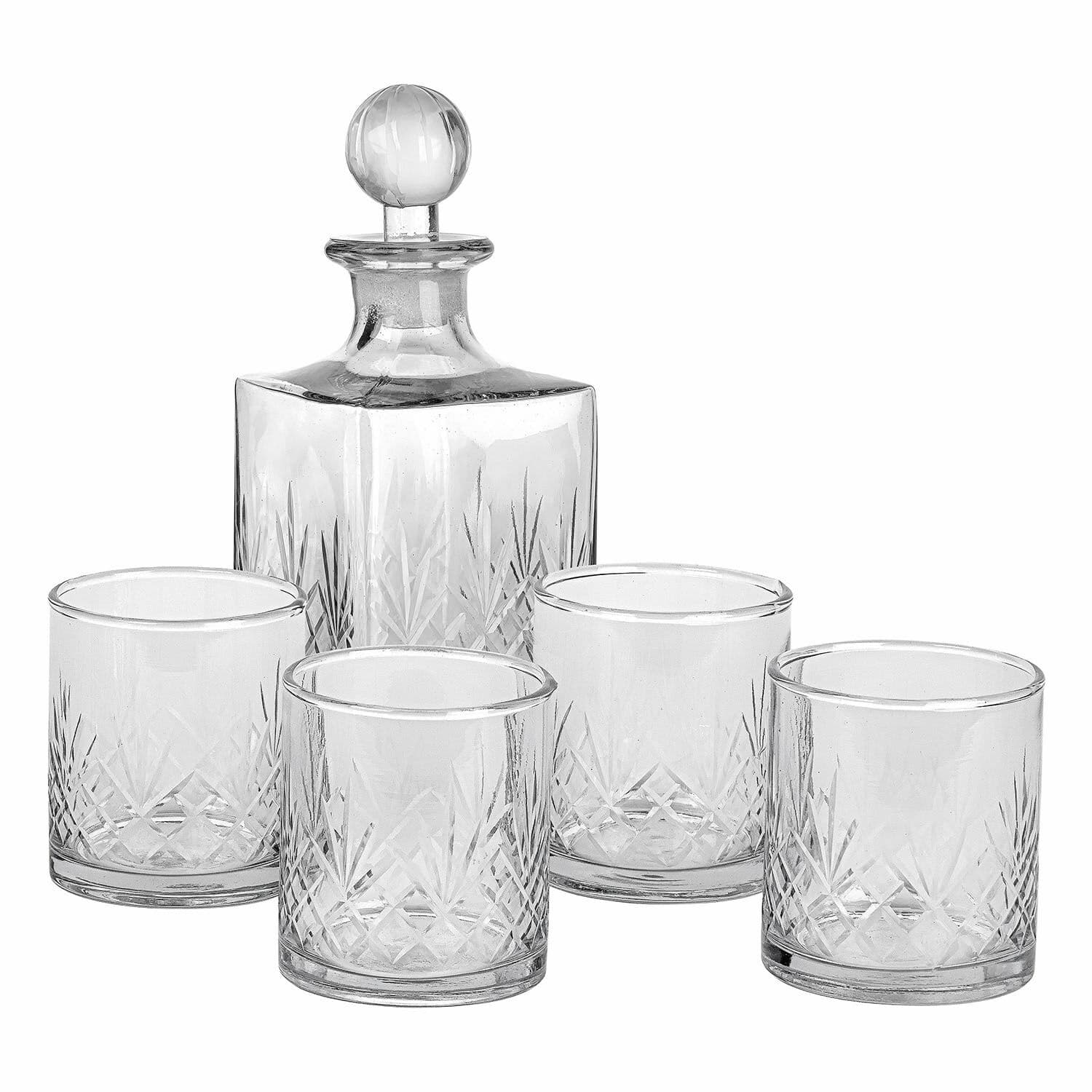 Karaf met set van 4 glazen Kerrington