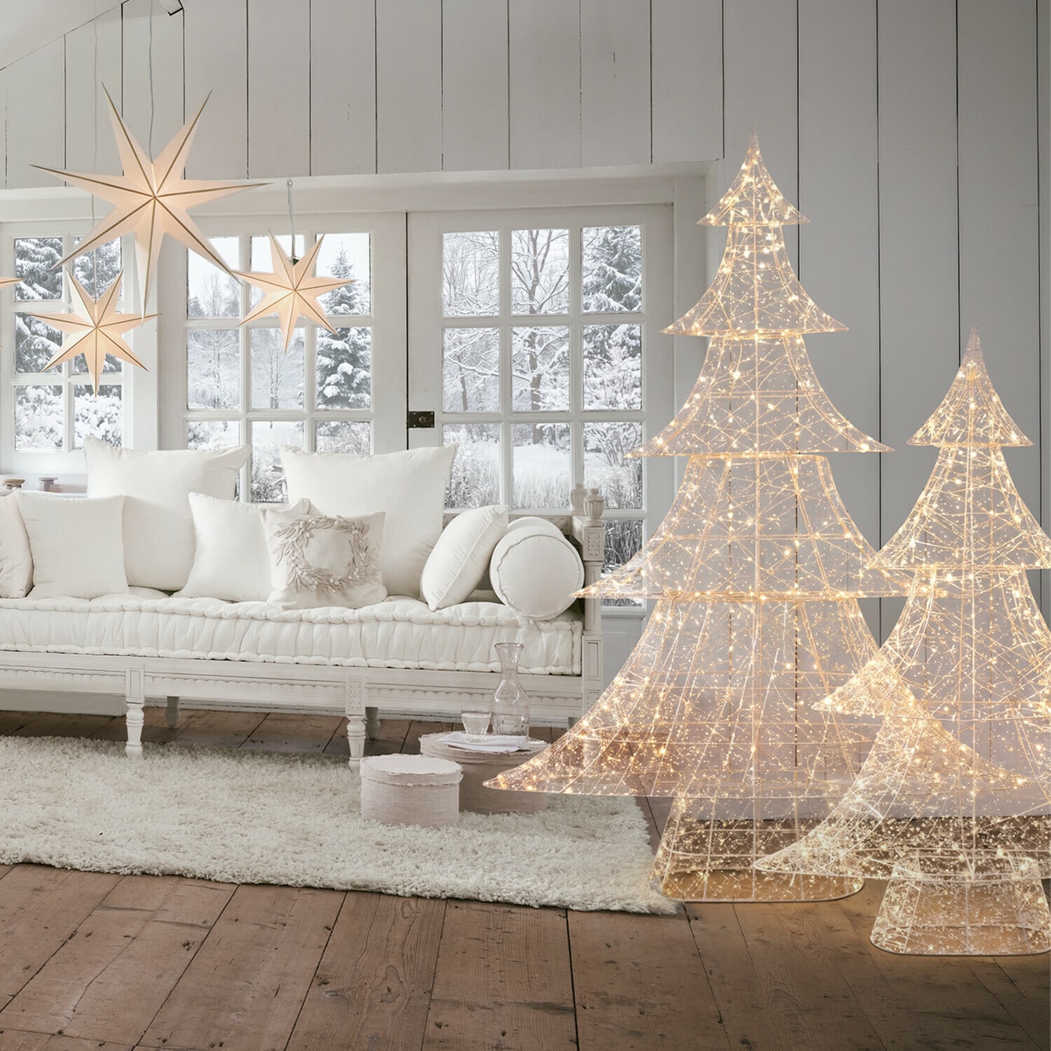 Ledboom set van 2 Frosthem