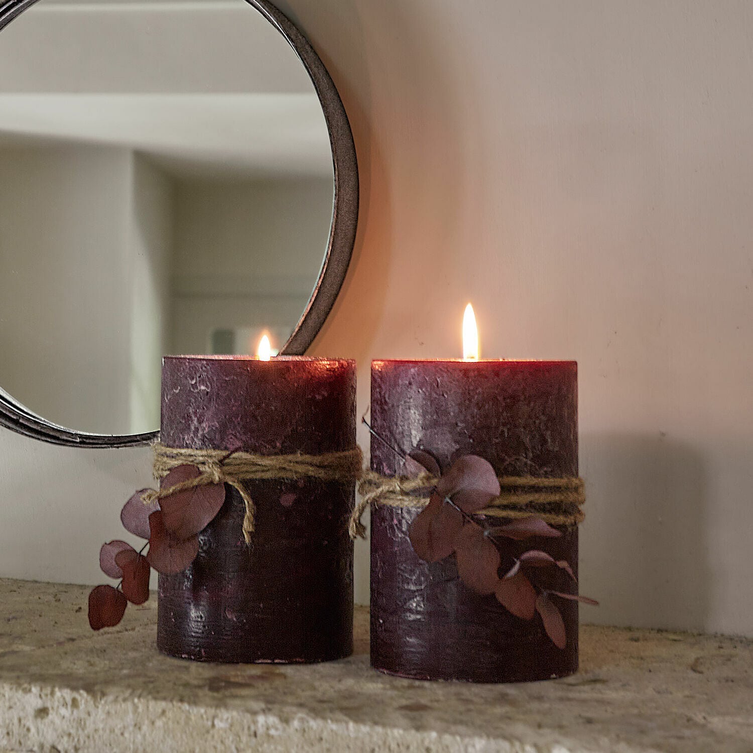 Kaars set van 2 Oviedo