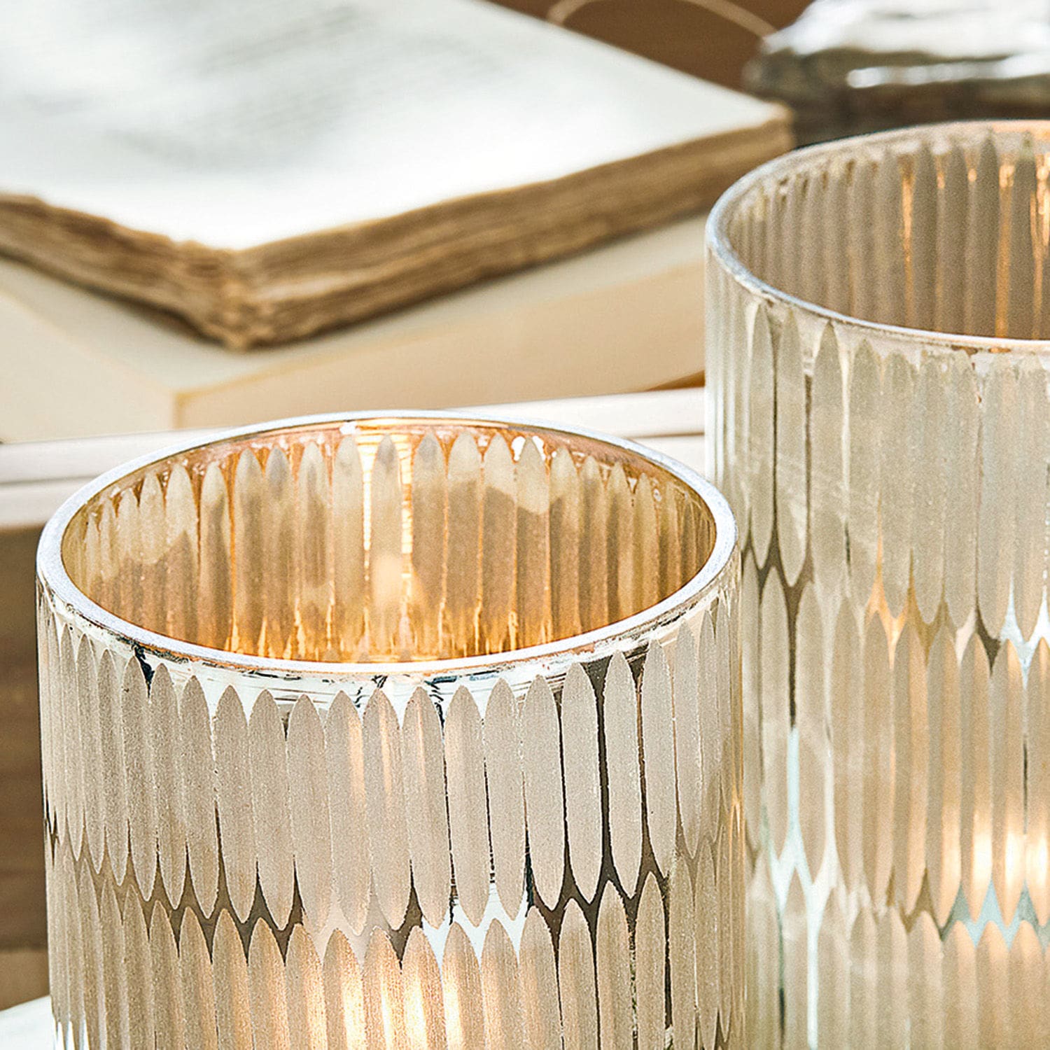 Windlicht, set van 2 Curiko