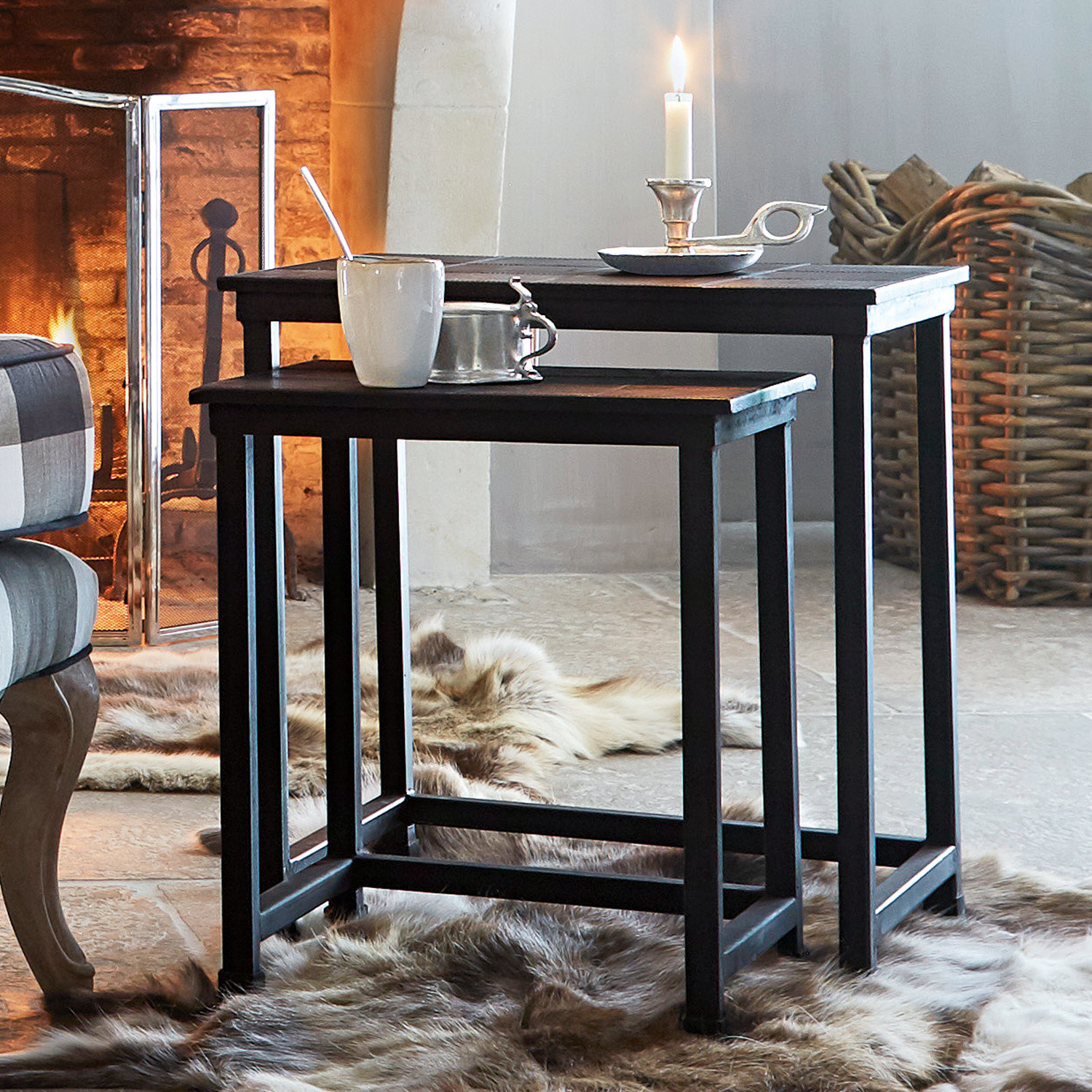 Bijzettafel set van 2 Blackville