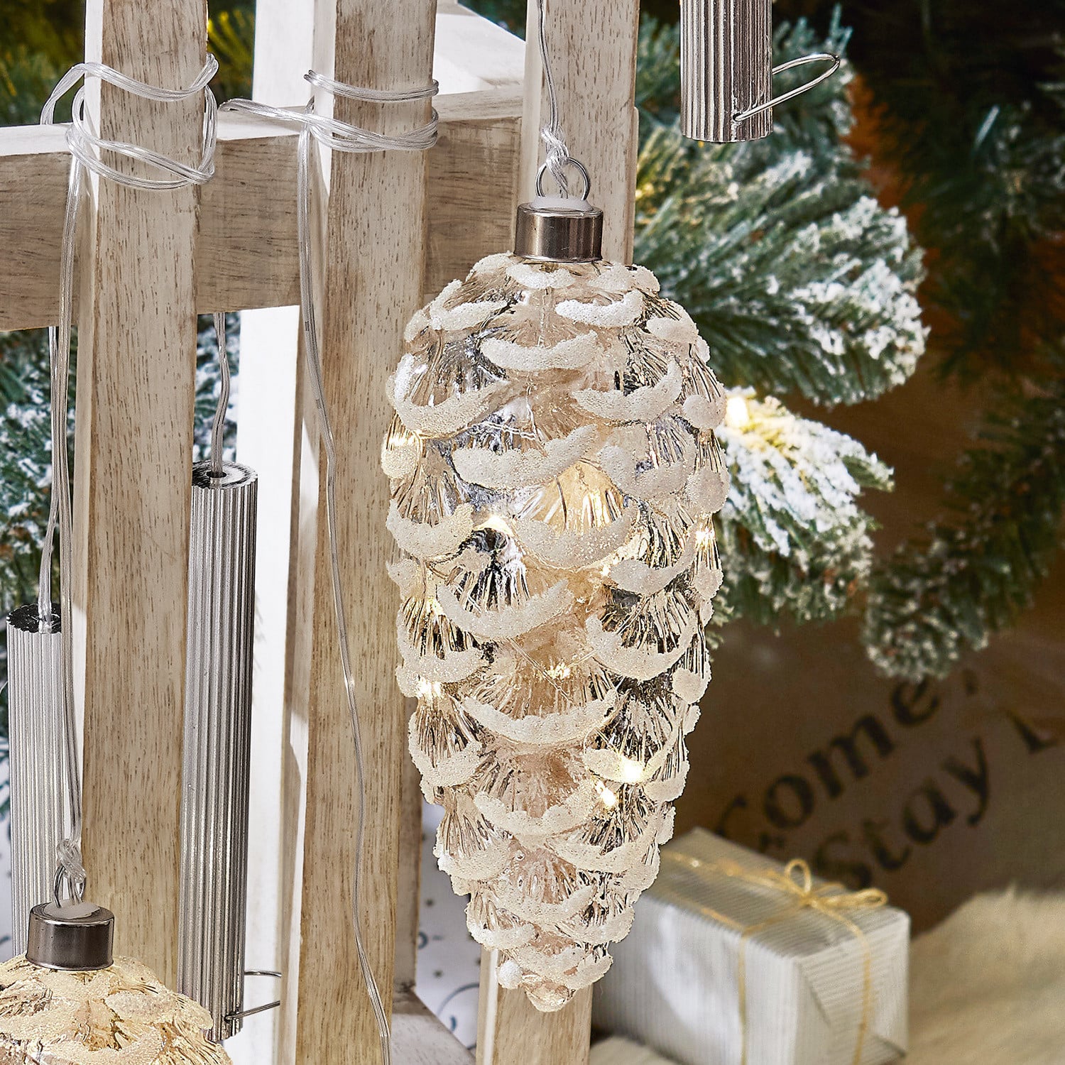 Kerstversiering set van 4 Brodie