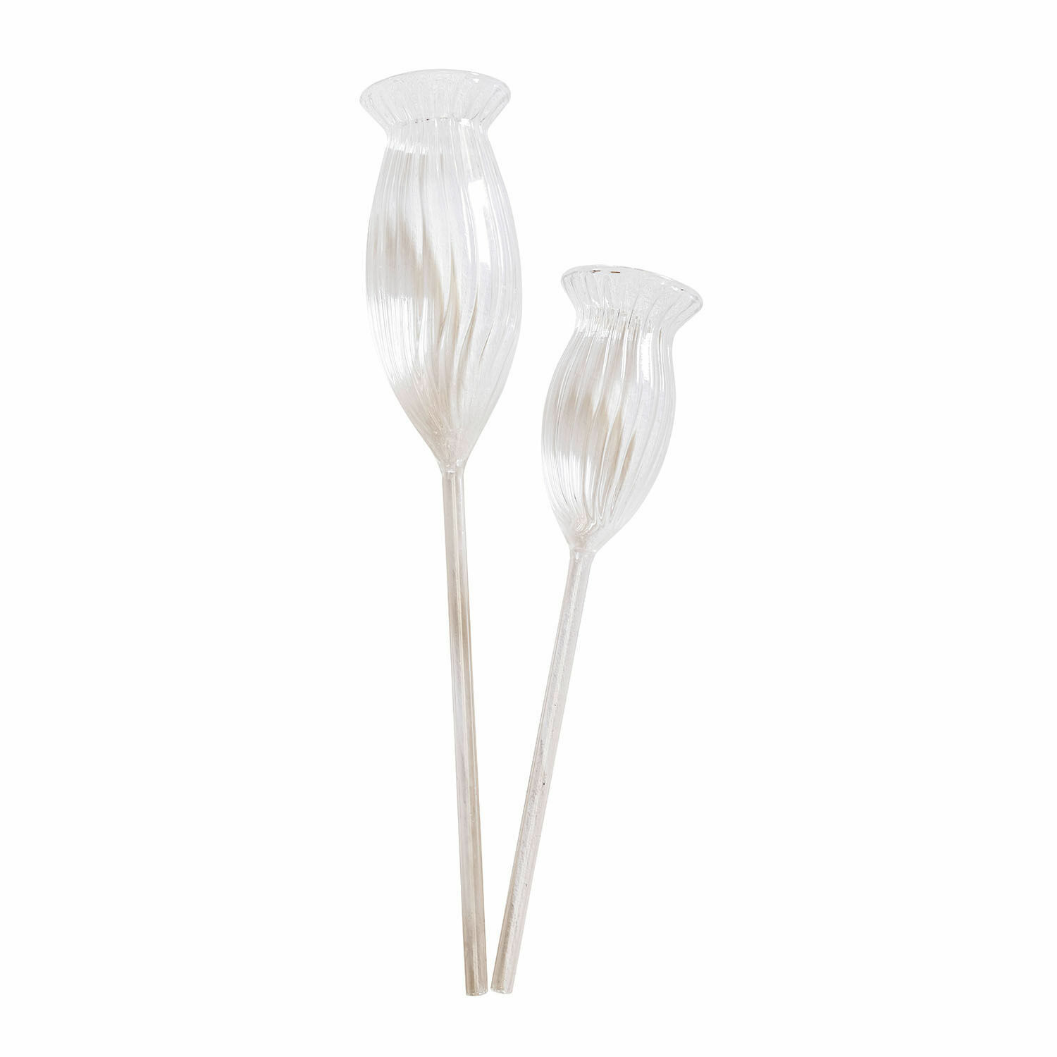 Waterdruppelaar set van 2 Radisa Decoratieve glazen bloemen in transparante kleur voor interieurdecoratie en styling