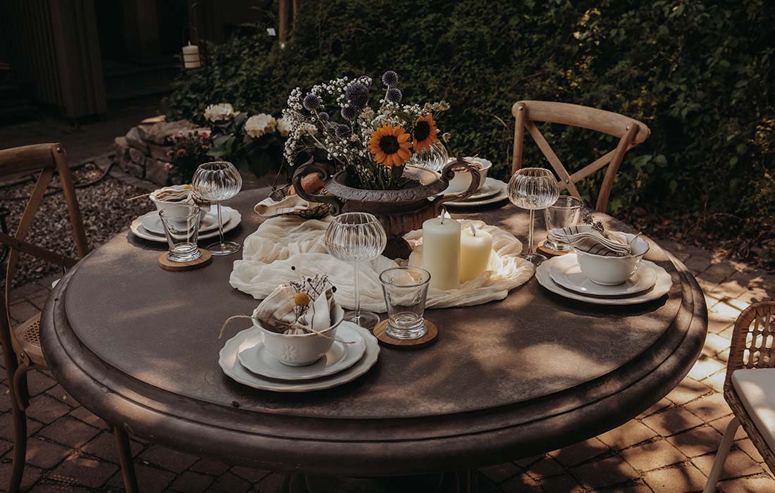 Indian summer in een cottage garden