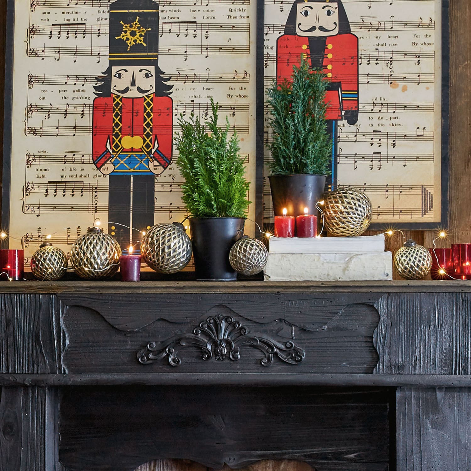 Kerstversiering, set van 6 Giron