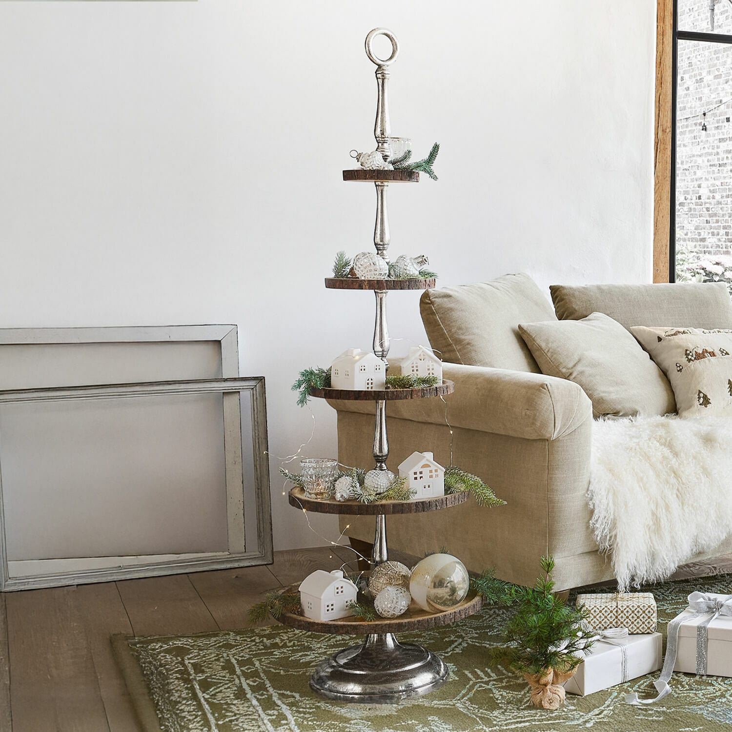 Windlicht set van 4 Country