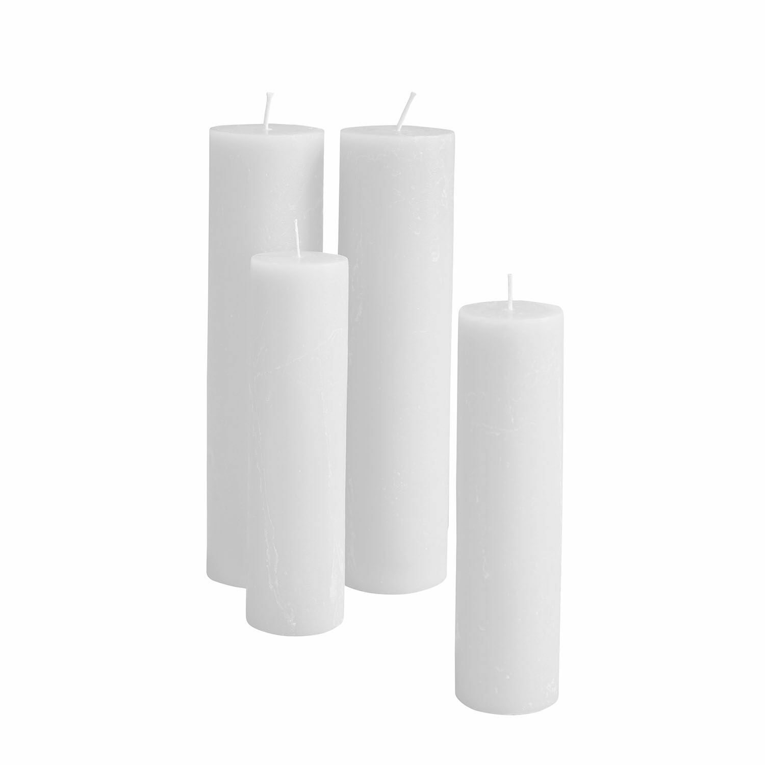 Set van 4 Avinal kaarsen in crème kleur van was, interieurdecoratie en sfeerverlichting
