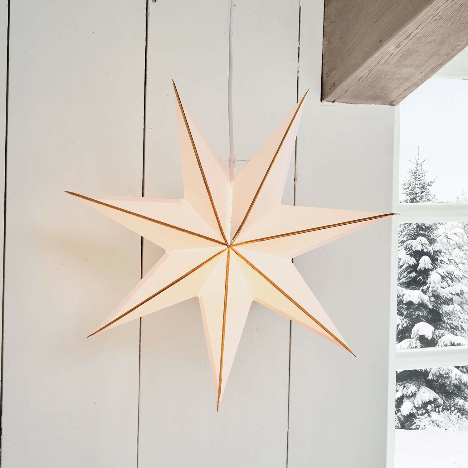 Papieren ster met verlichting Stardomen Papieren ster met verlichting Stardomen