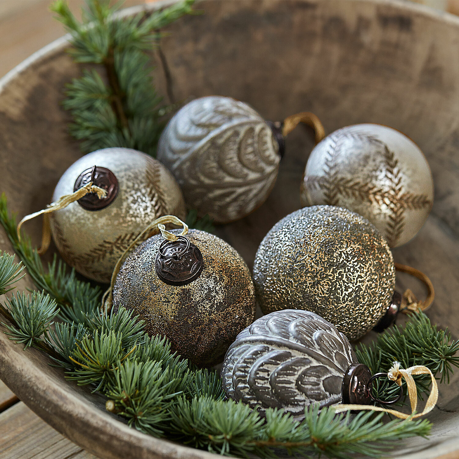 Kerstbal set van 6 Hélisande