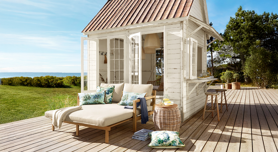 Bijtanken bij het strandhuisje