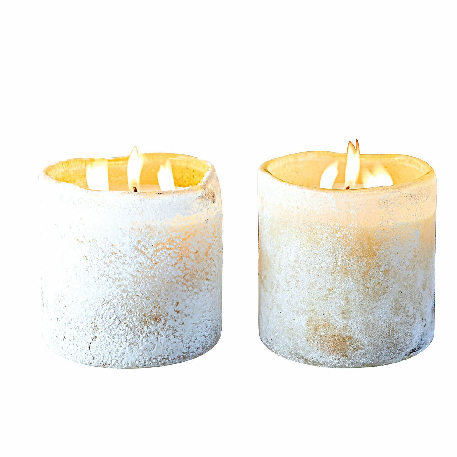 Windlicht met kaars set van 2 Caladia