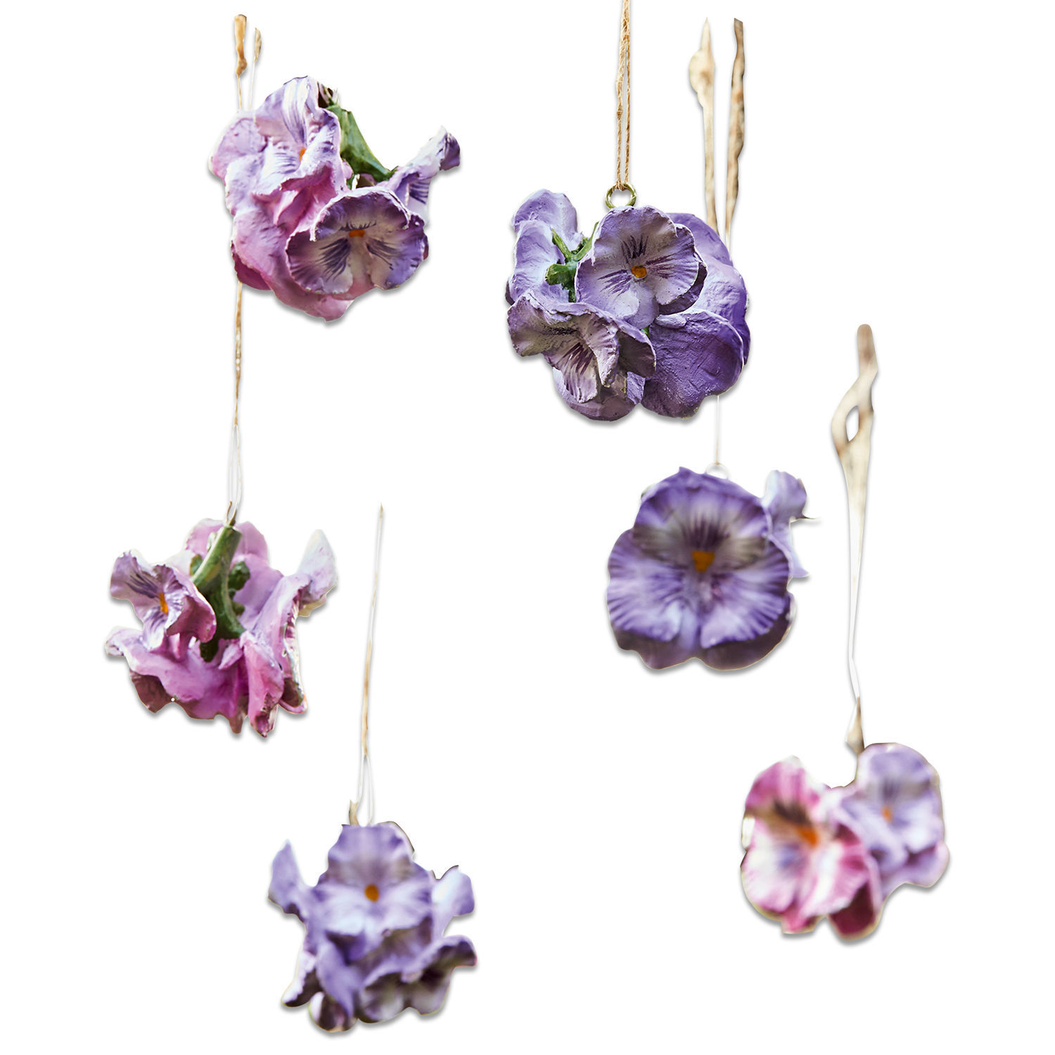 Decoratiebloem set van 6 Jacomo