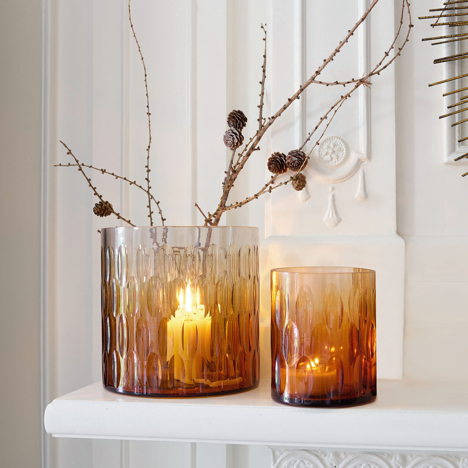 Windlicht, set van 2 Thaas