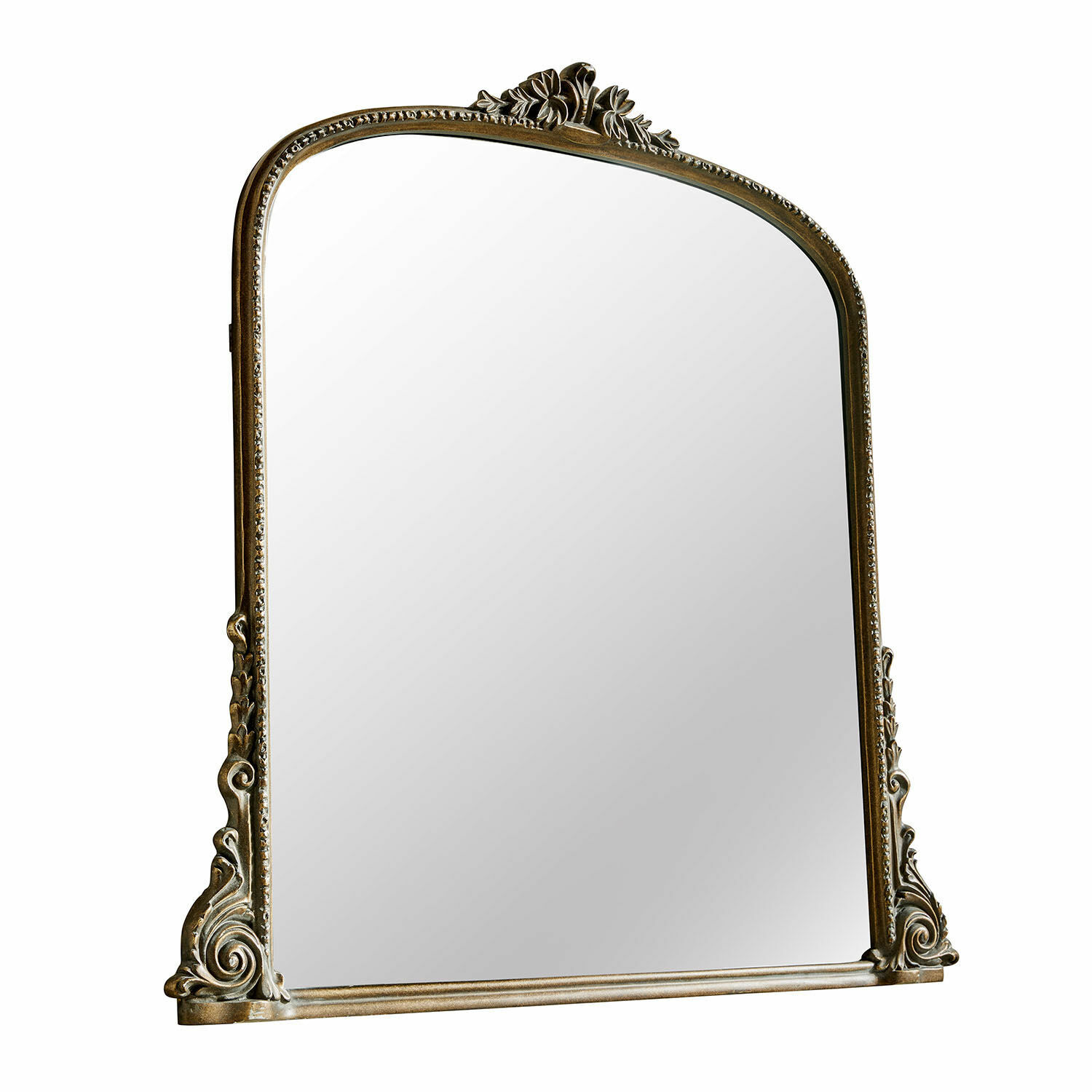 Spiegel Mambero Decoratieve spiegel met antiek gouden lijst, elegante wandspiegel voor woonkamer