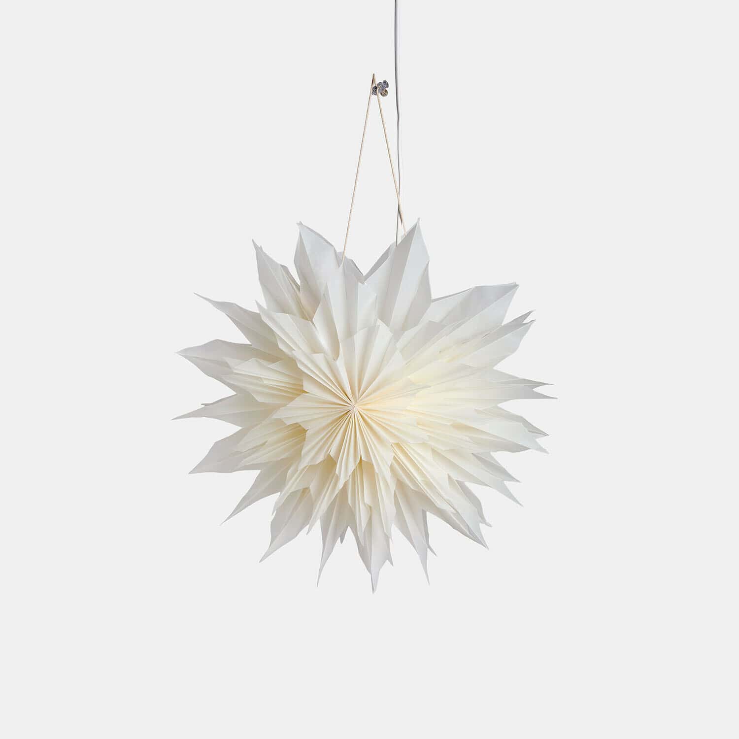 Papieren ster met verlichting Ylmera