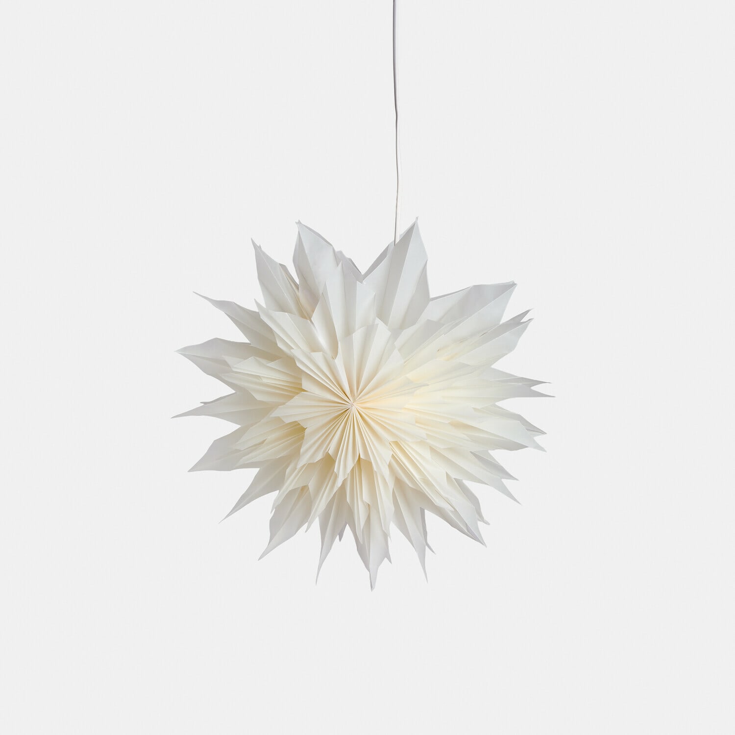 Papieren ster met verlichting Ylmera