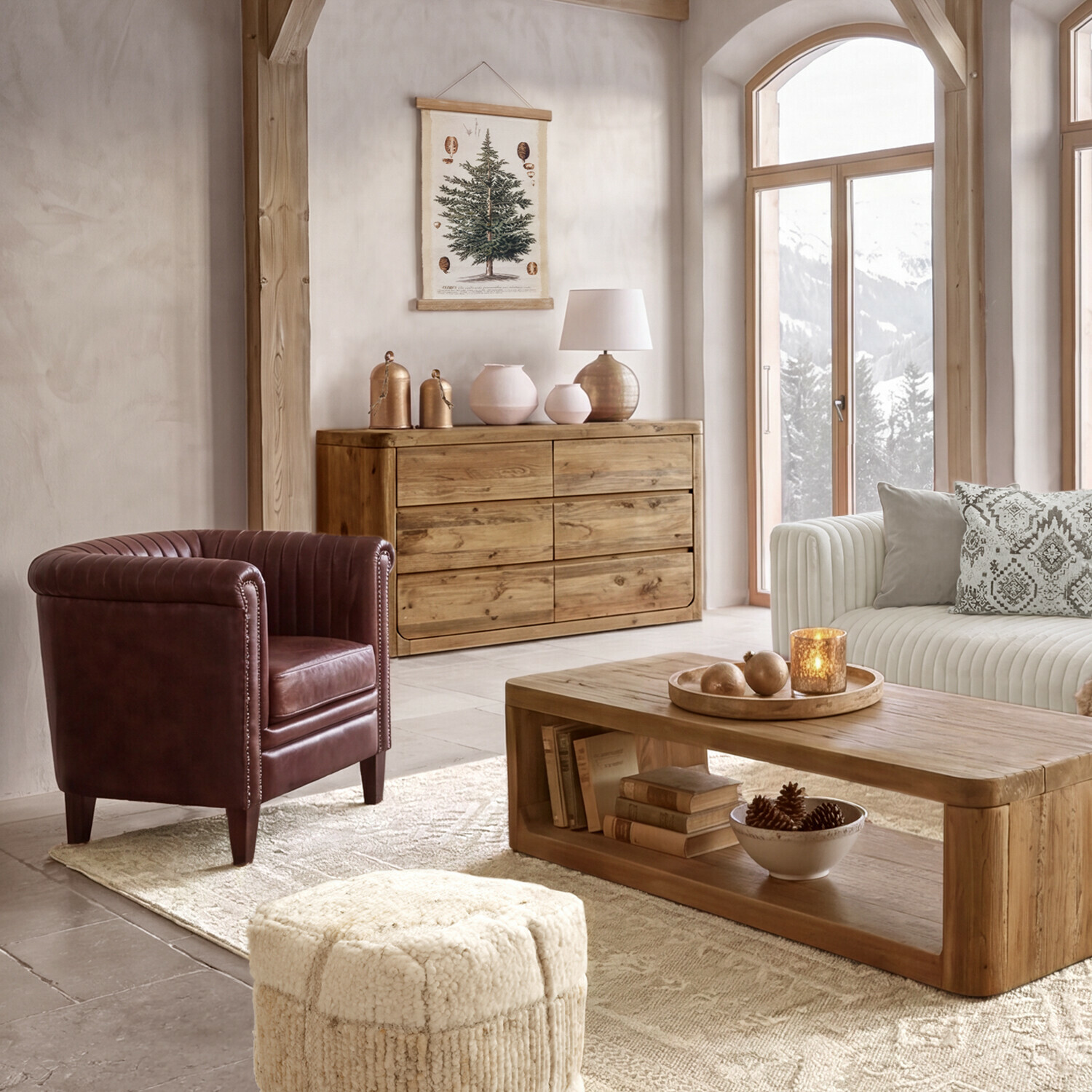 Decoratieve klok set van 2 Miravona