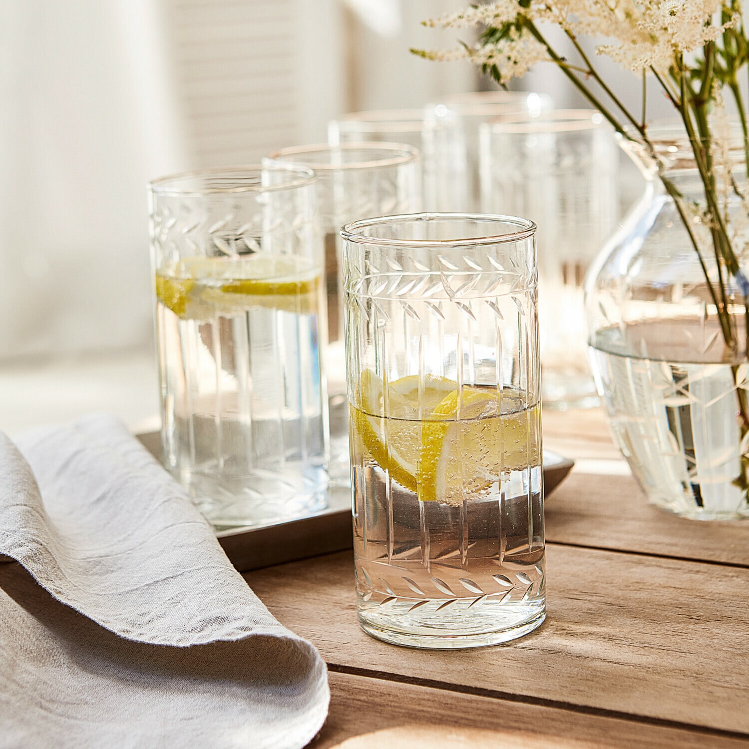 Glas set van 6 Padiès