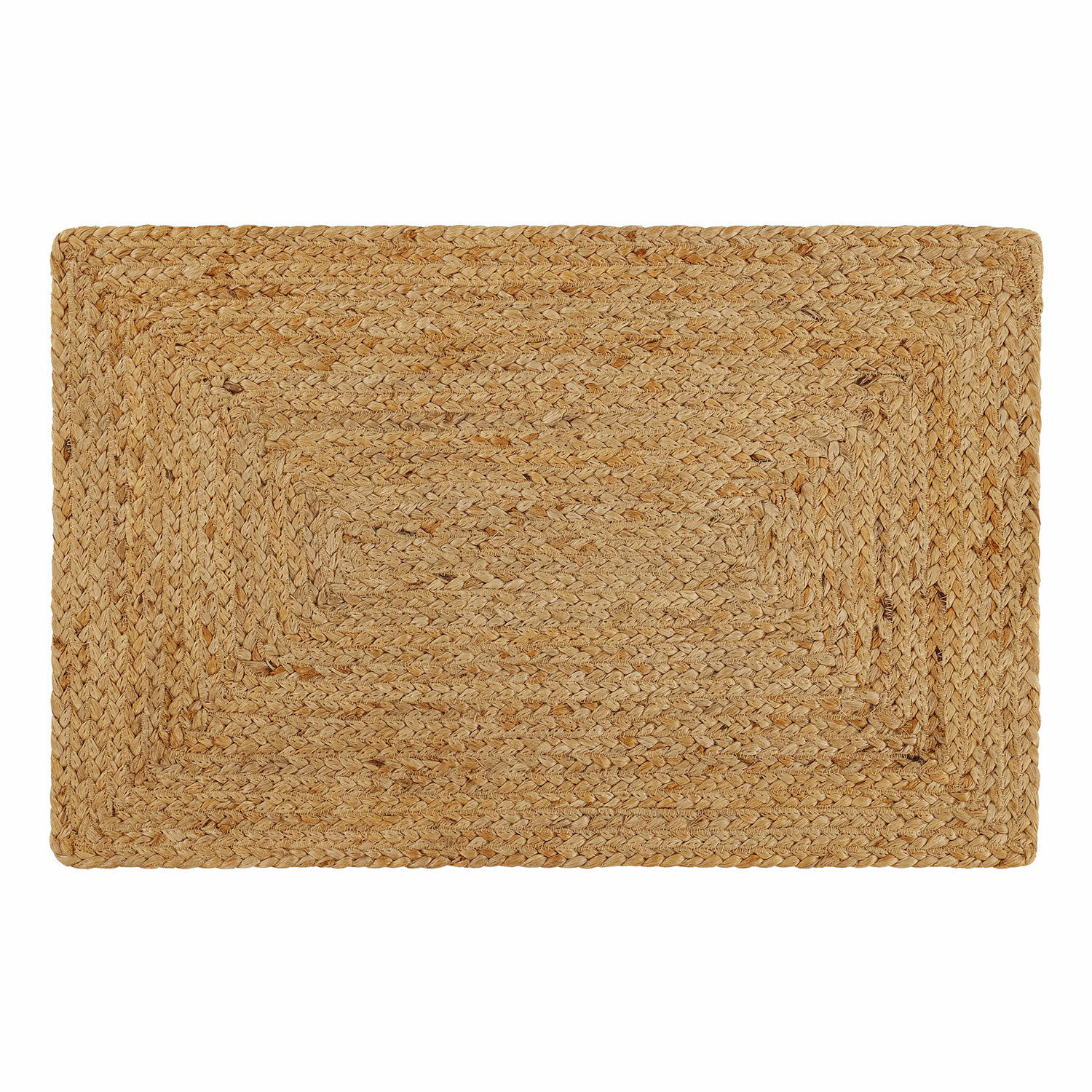 Badmat Busselton Rechthoekig vloerkleed van gevlochten natuurlijke jute in beige voor duurzame interieurdecoratie