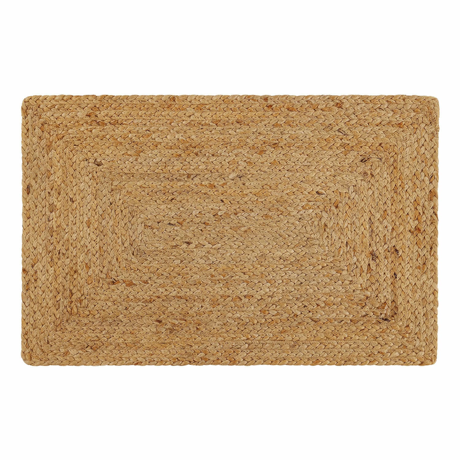 Badmat Busselton Rechthoekig vloerkleed van gevlochten natuurlijke jute in beige voor duurzame interieurdecoratie