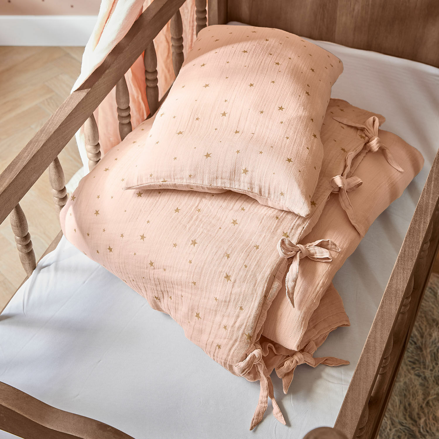 Dekbedovertrekset voor een babybedje Vianne