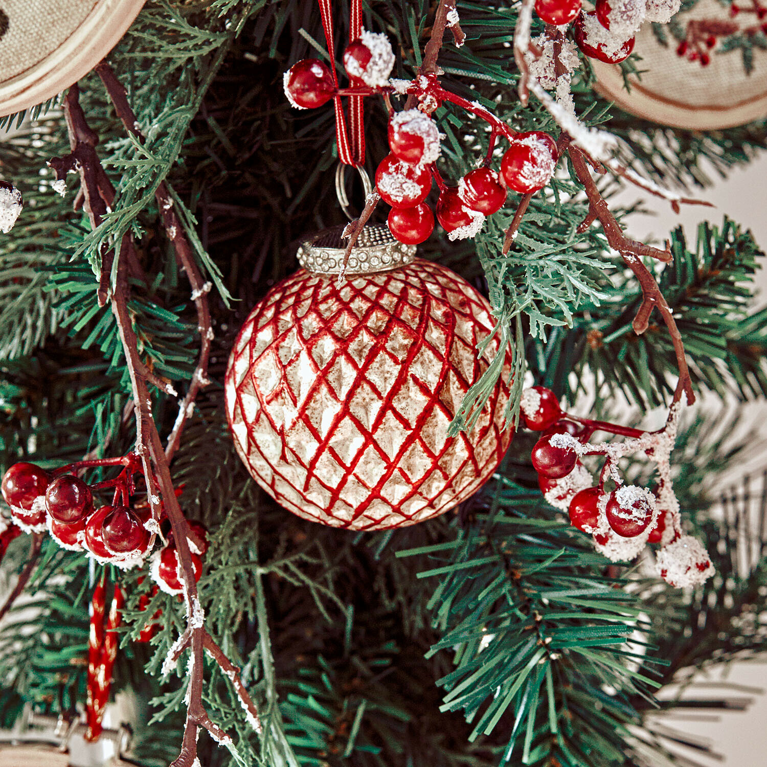 Kerstbal set van 6 Aleviah