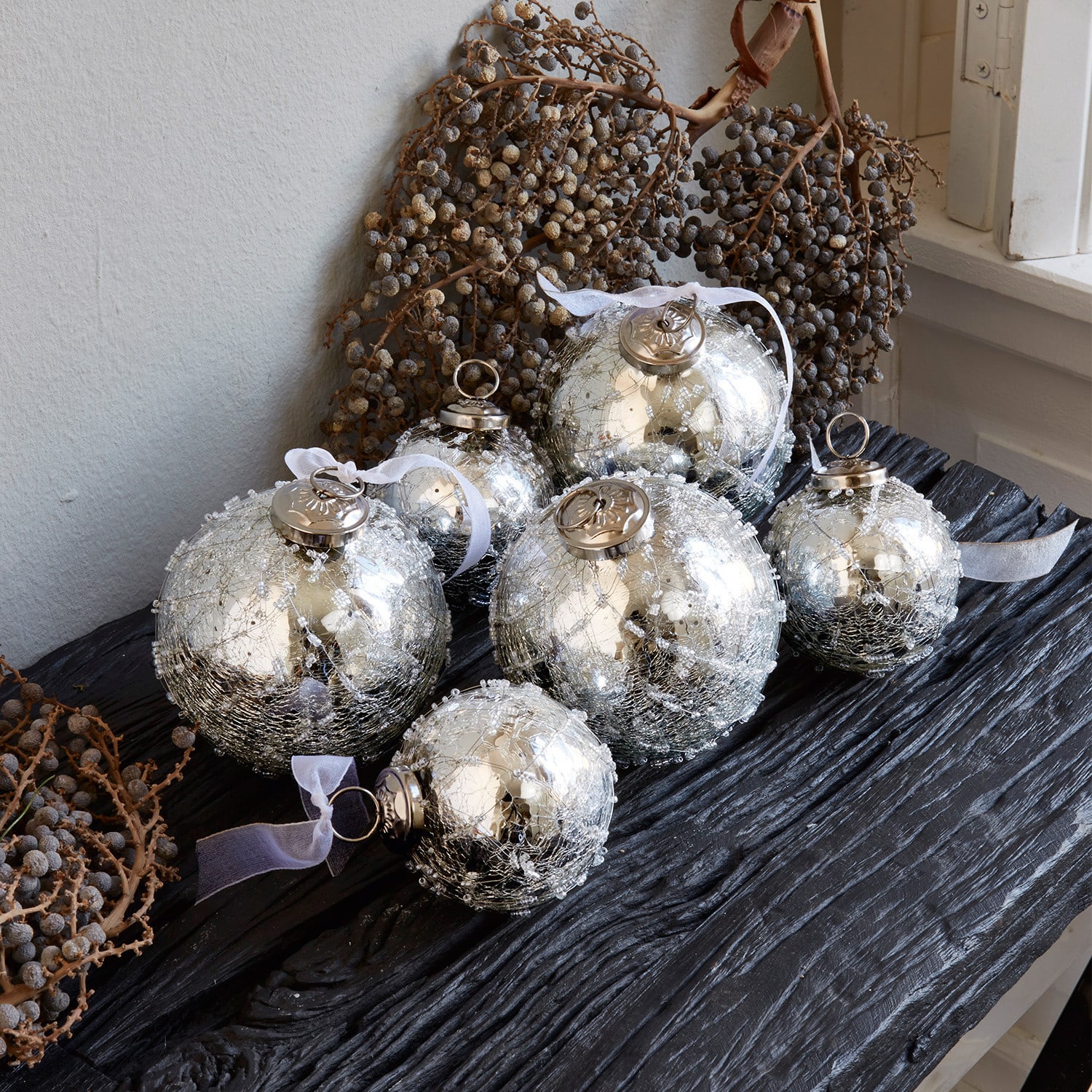 Kerstversiering set van 6 Fains