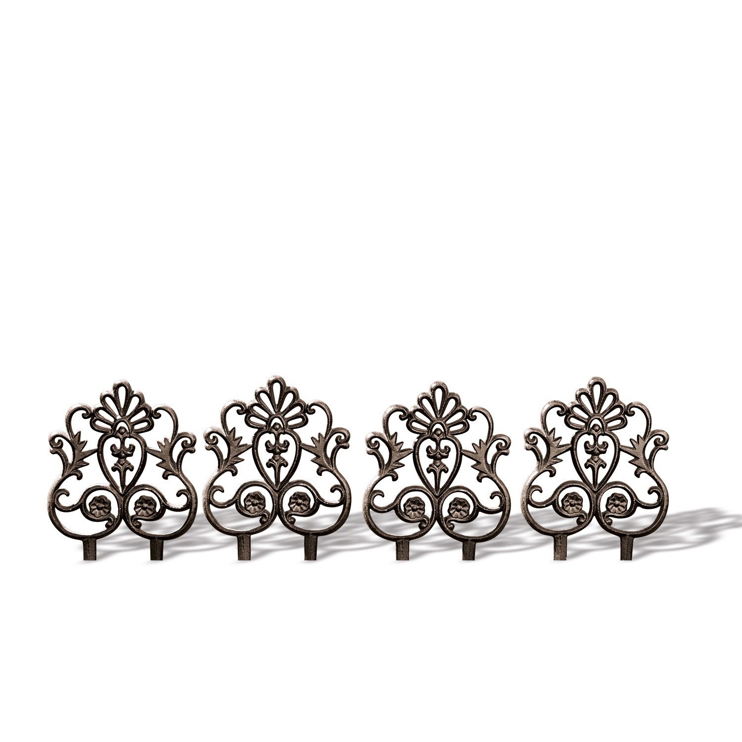 Tuinornament set van 4 Rouet
