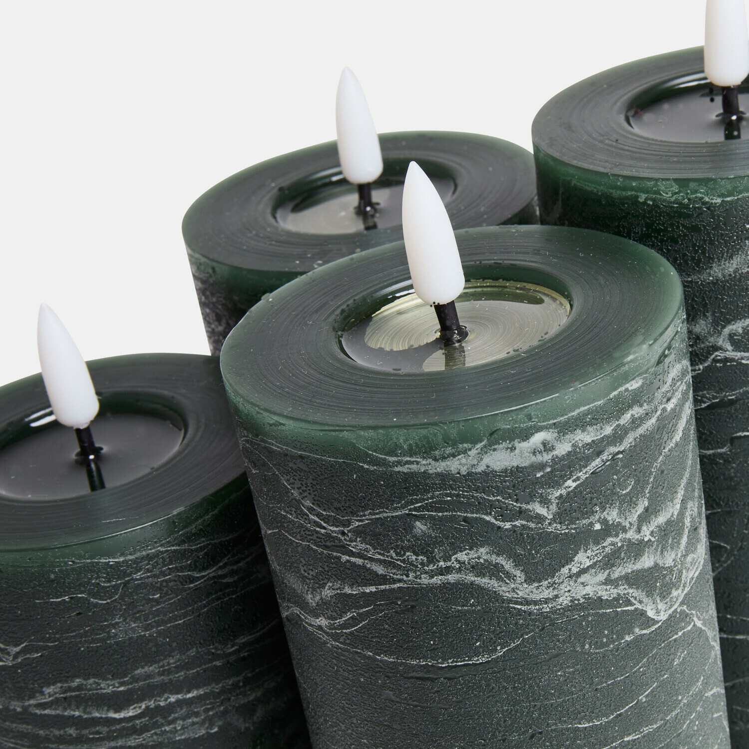 Ledstompkaars set van 4 Ljusvik