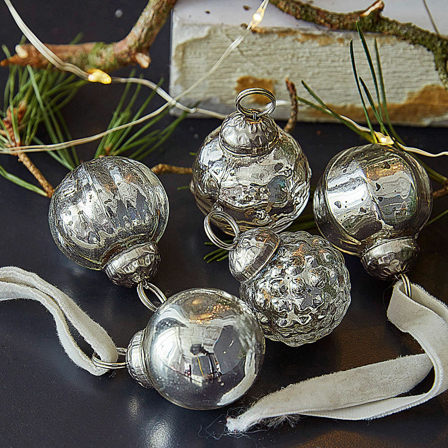 Kerstversiering set van 5 Venise
