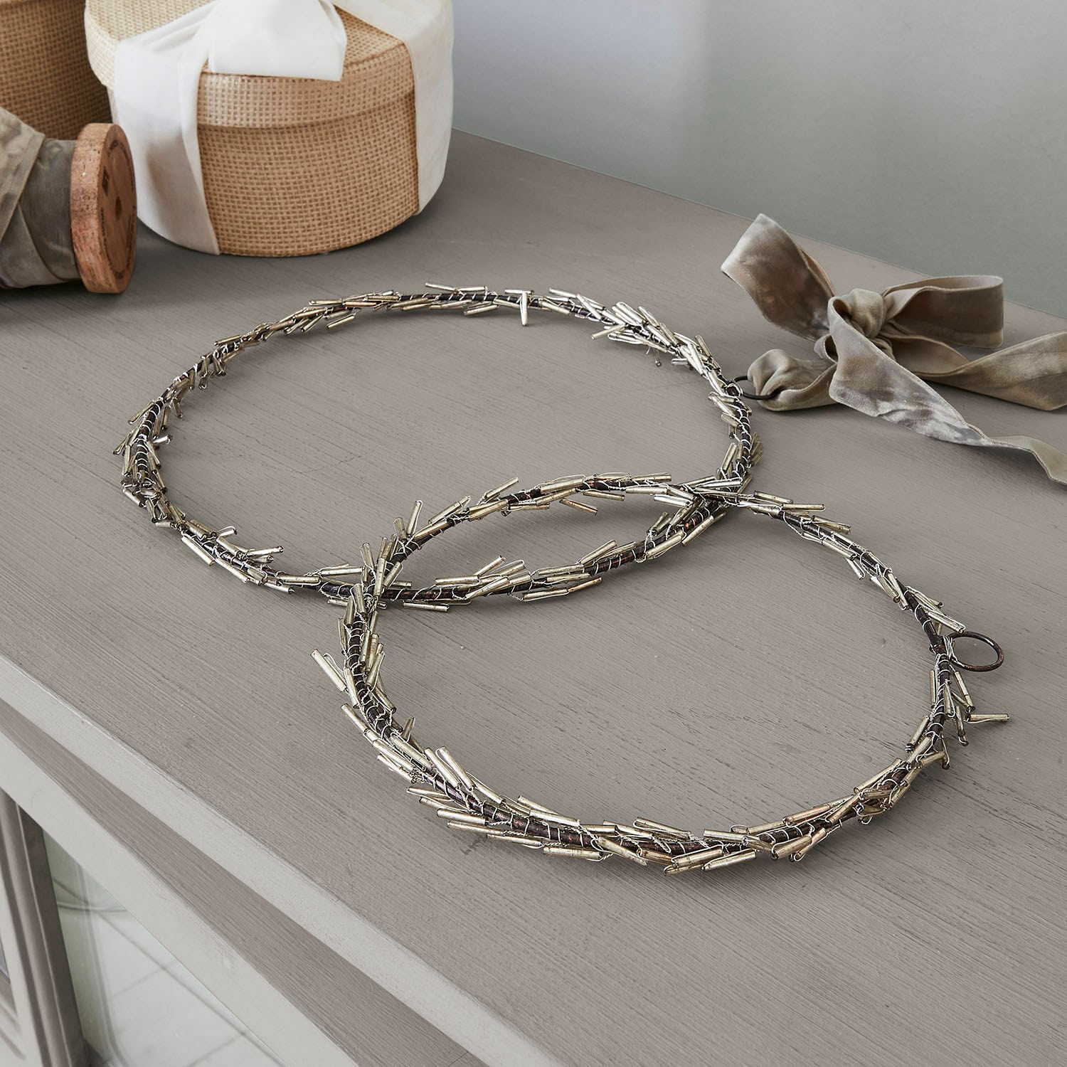 Krans set van 2 Peaches