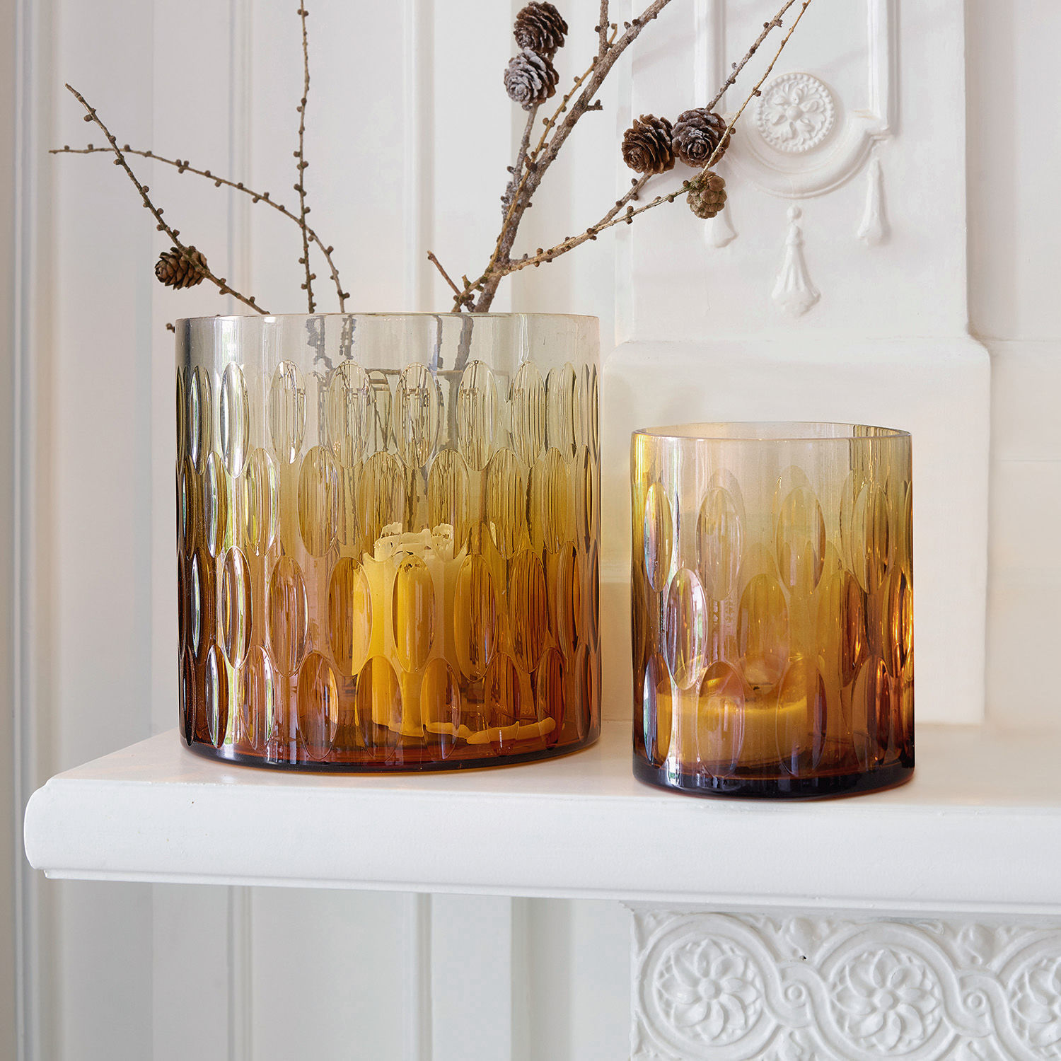 Windlicht, set van 2 Thaas