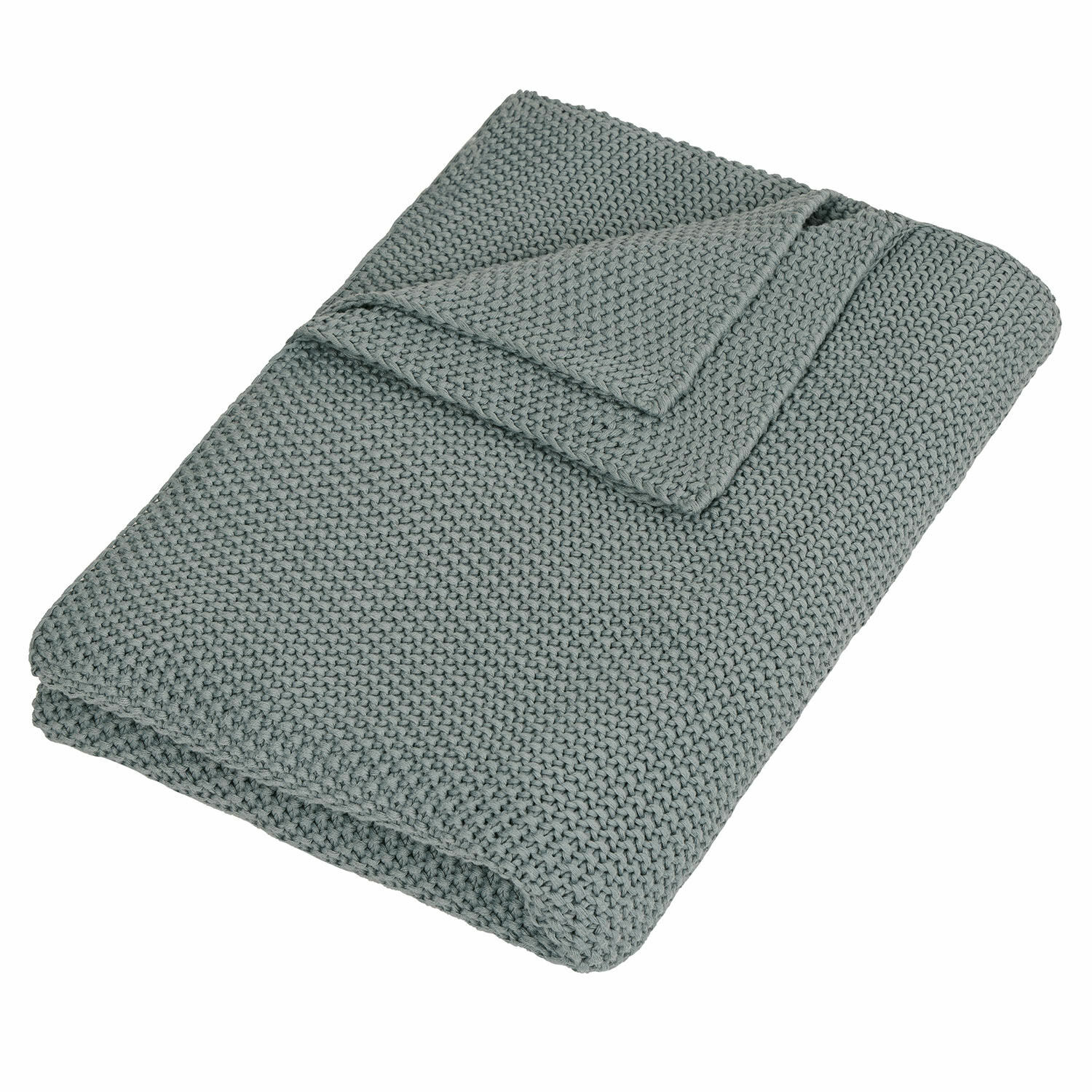 Plaid Ancy Zachte grijze deken met grof breisel, perfect voor decoratie en warmte in huis