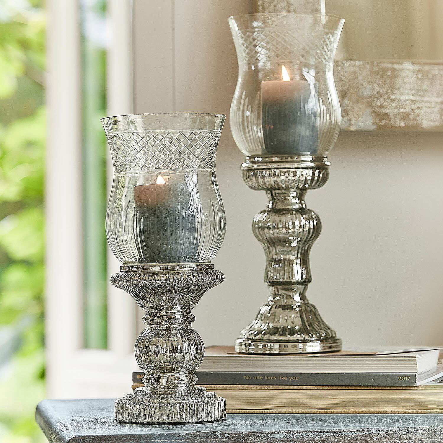 Kandelaar set van 2 Luisant