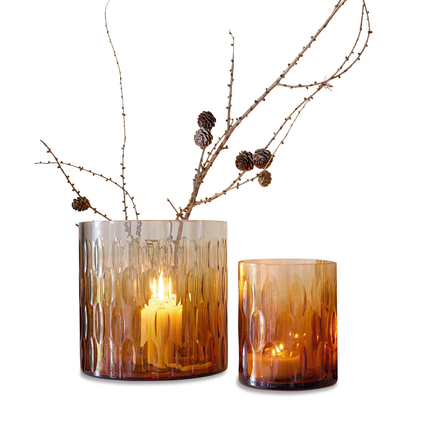 Windlicht, set van 2 Thaas