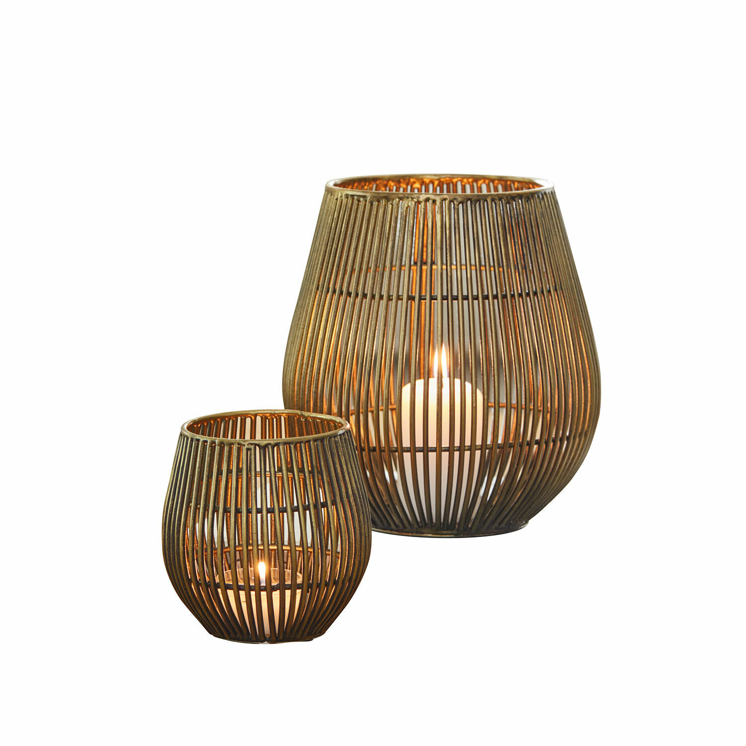 Windlicht set van 2 Pontarino