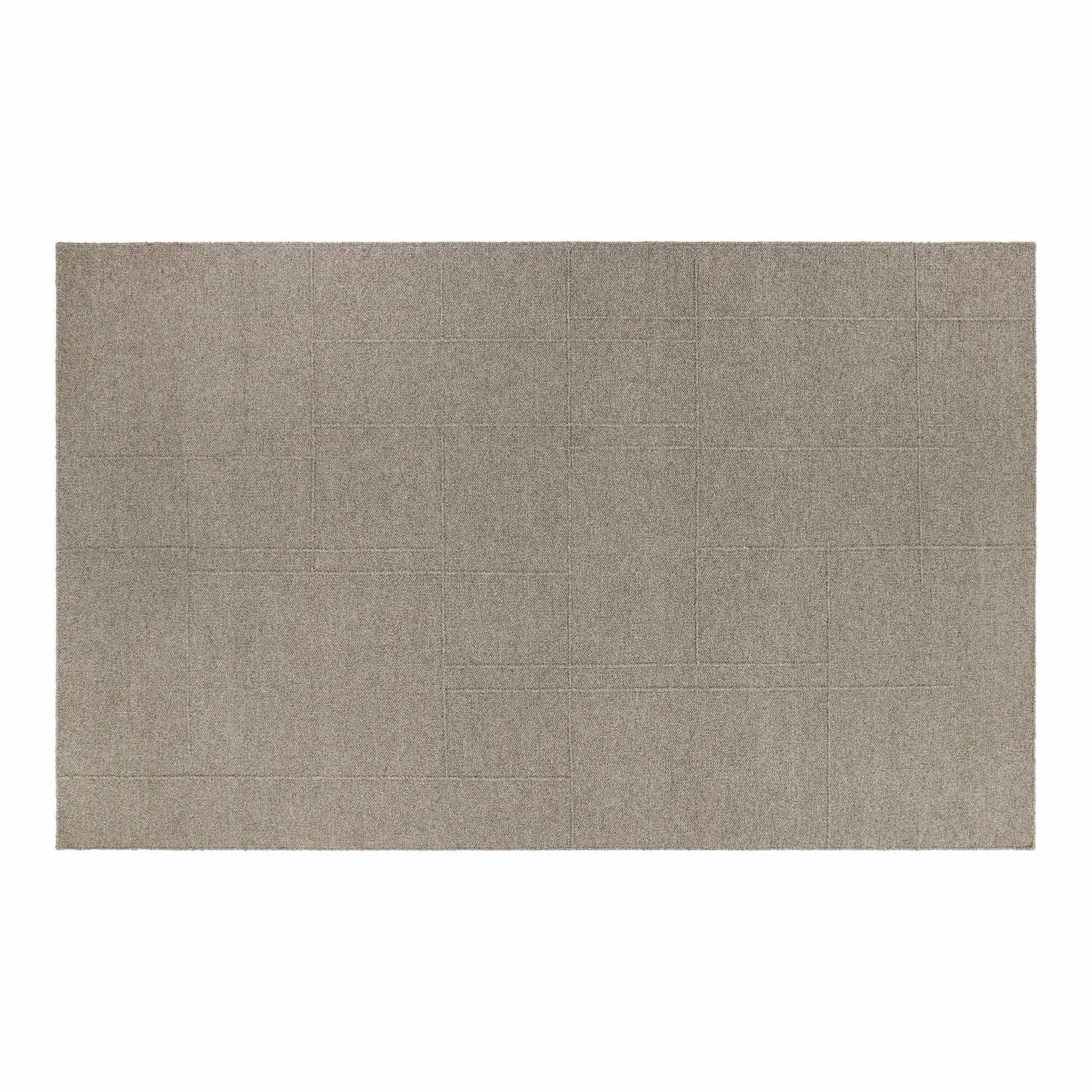 Vloerkleed Tharim Beige vloerkleed met subtiel geometrisch patroon, zacht materiaal, geschikt voor woonkamer