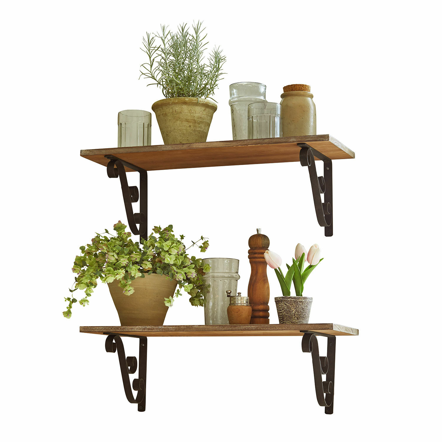 Wandplank set van 2 Dravile