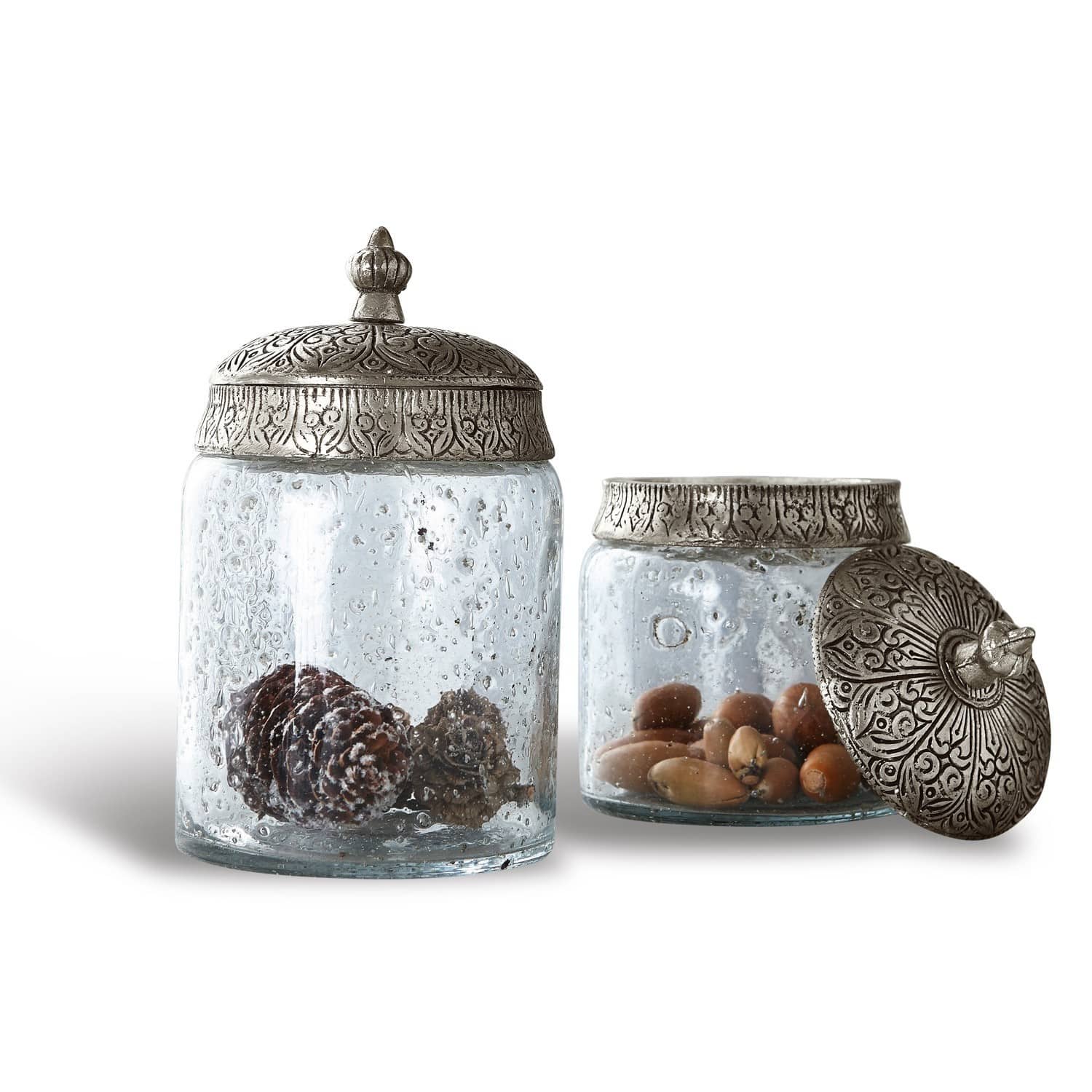 Glazen pot set van 2 Laurnena