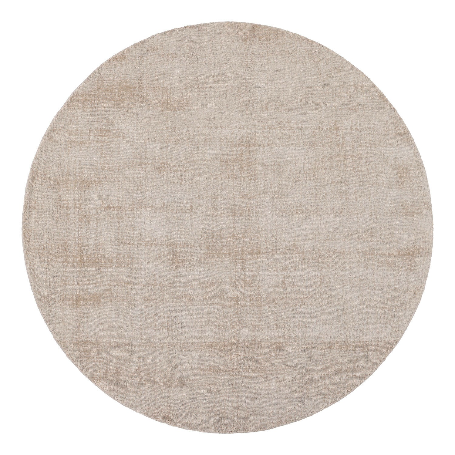 Vloerkleed Mariselle Ronde beige vloerkleed van zacht materiaal, geschikt voor moderne woonruimtes