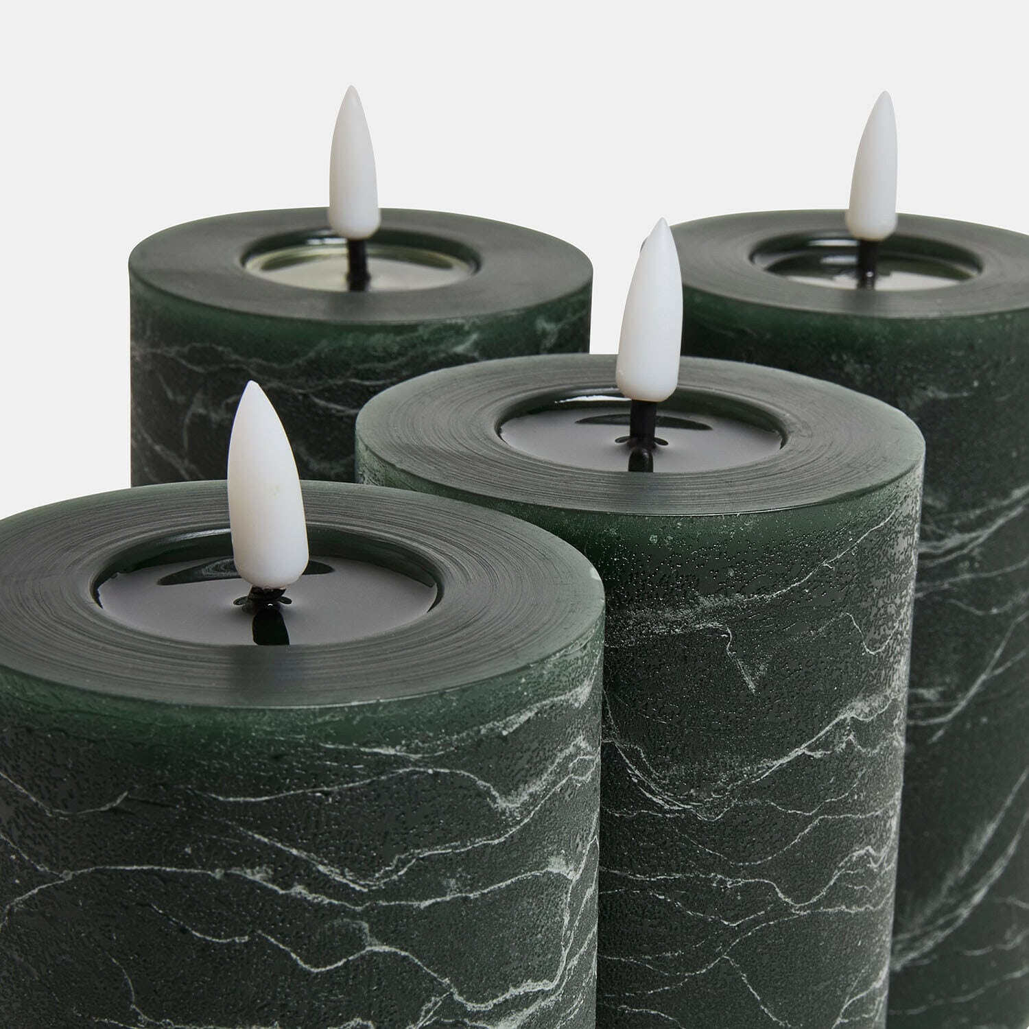 Ledstompkaars set van 4 Rimfalla