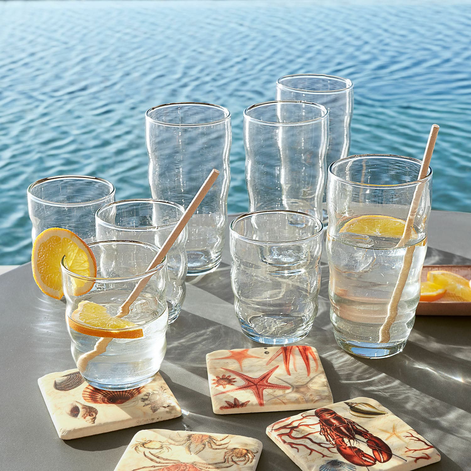 Glas set van 4 Tournavin
