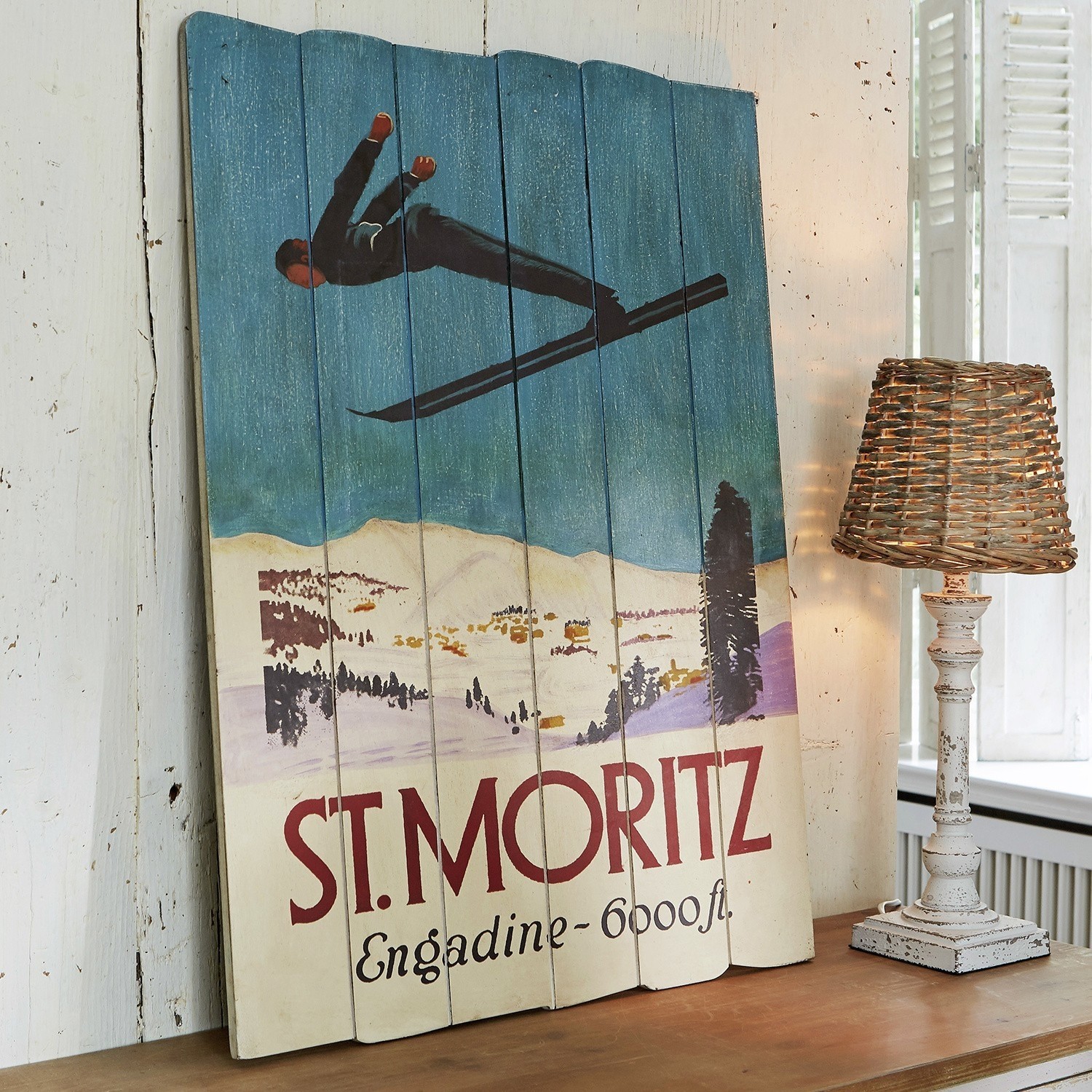 Decoratiebord St. Moritz