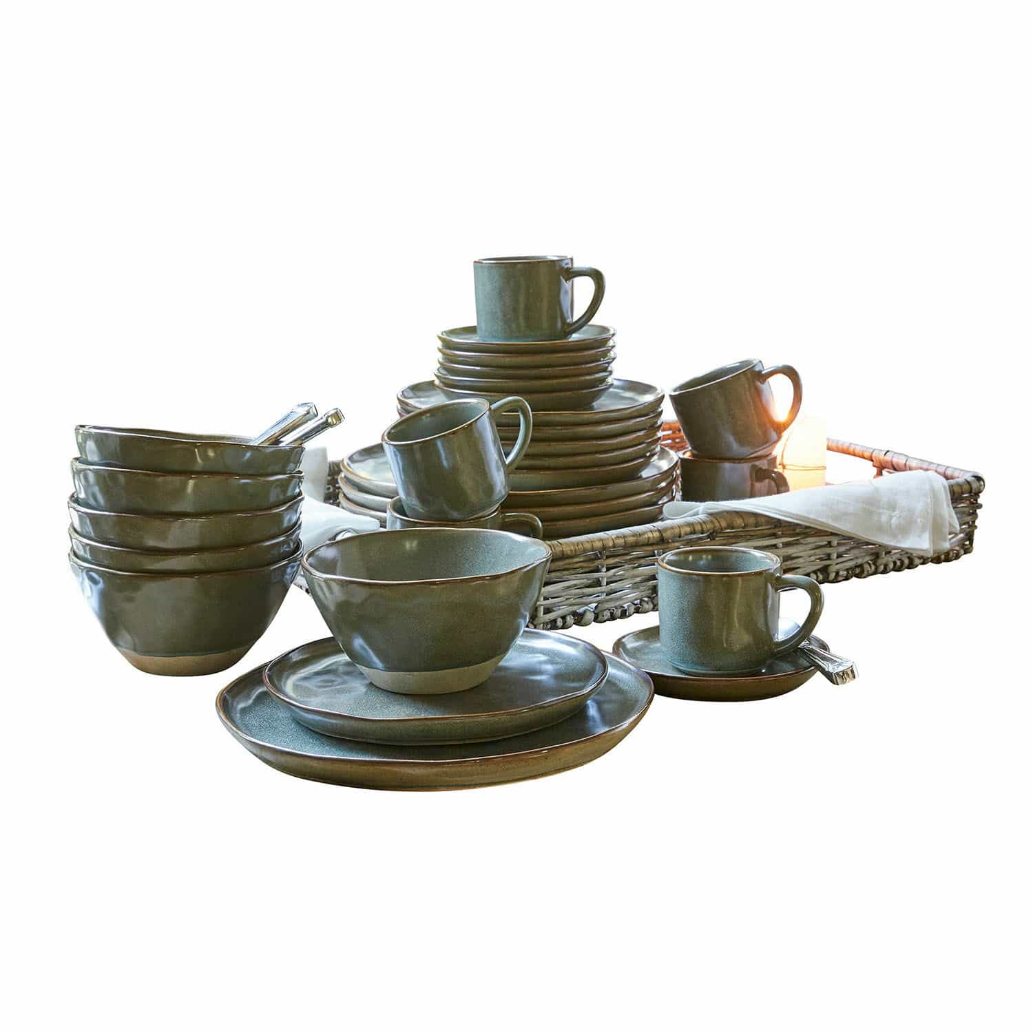 Servies set van 30 Biarré