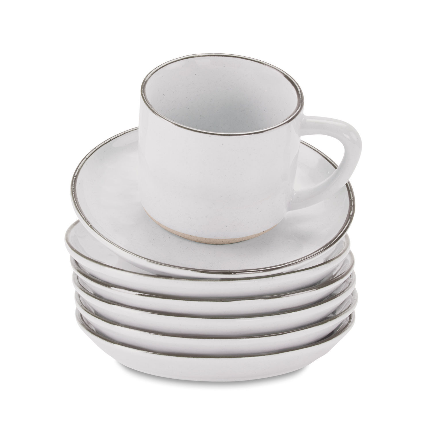 Kopje en schoteltje set van 6 Biarré